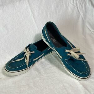 Sperry Women's Blue Canvas Boat Shoes